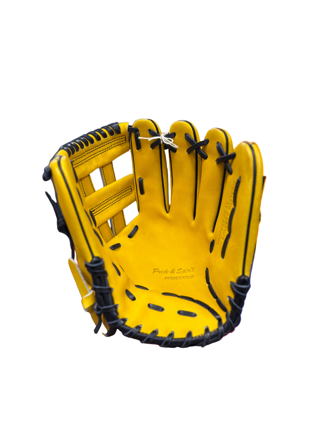 Zett BPGX25196Y Baseball Fielding Glove – Yellow/Black | Open Web | Open Back