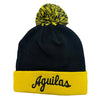 Official - Aguilas Skully Beanie (Aguilas) Hat with Pom Pom