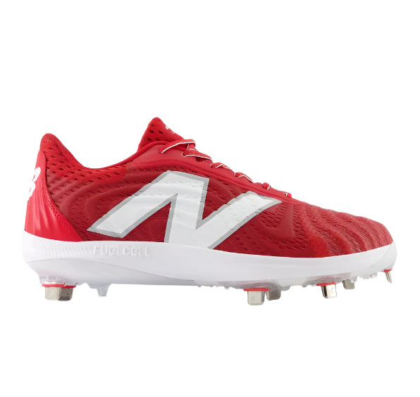 New Balance Men s FuelCell 4040 V7 Metal Baseball Shoes Red White Size 10