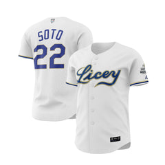 2025 OFFICIAL Tigres del Licey Full Button Jersey - SOTO 22