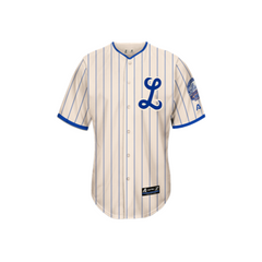 2024-2025 OFFICIAL Tigres del Licey Full Button Jersey - Pinstripe