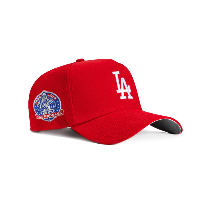 Los Angeles Dodgers 950AF Curved 60th Anniversary Snapback1