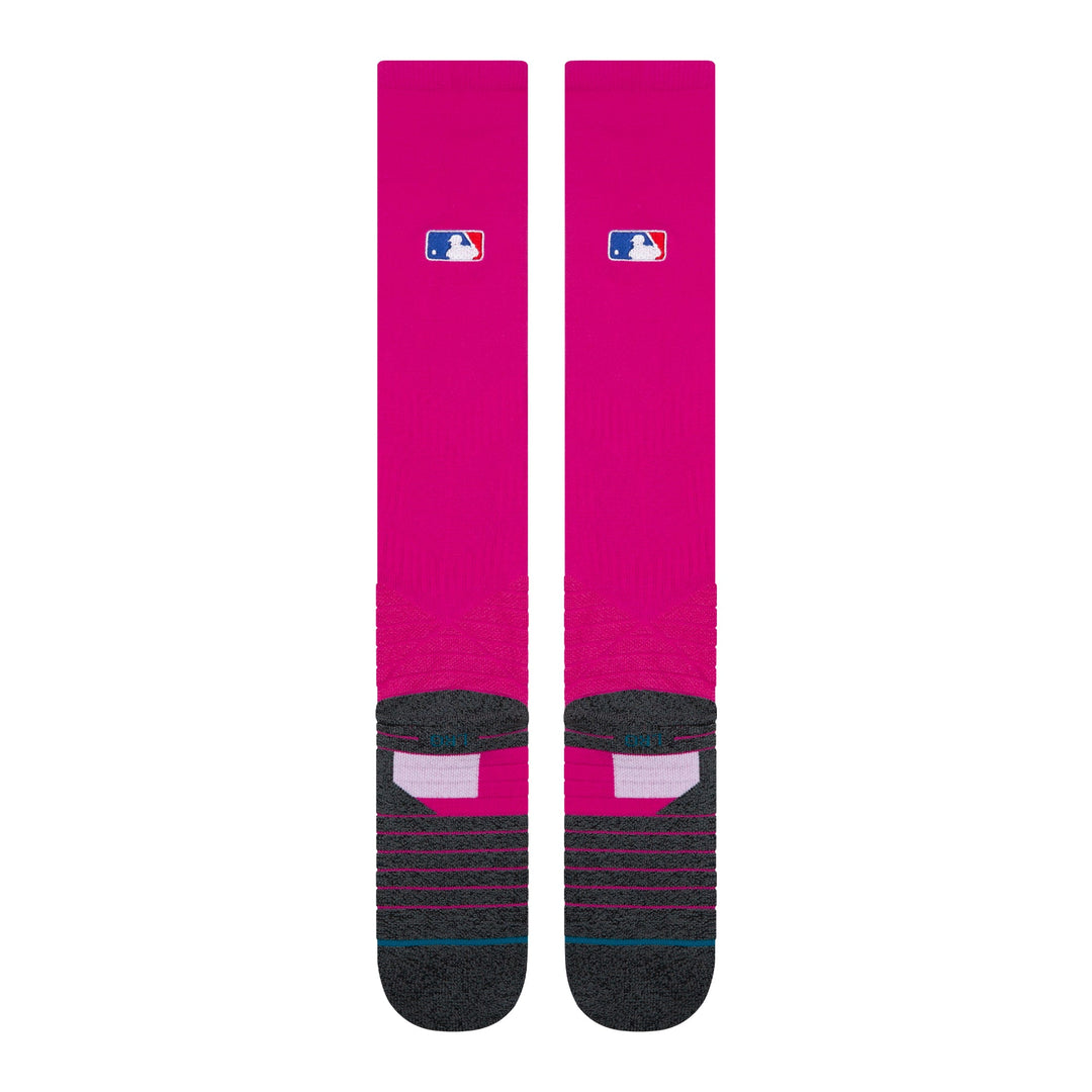 Stance Diamond Pro OTC Baseball Socks | MLB On-Field Over-the-Calf Performance Socks | Pink