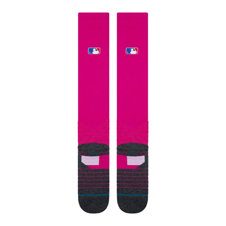 Stance Diamond Pro OTC Baseball Socks | MLB On-Field Over-the-Calf Performance Socks | Pink
