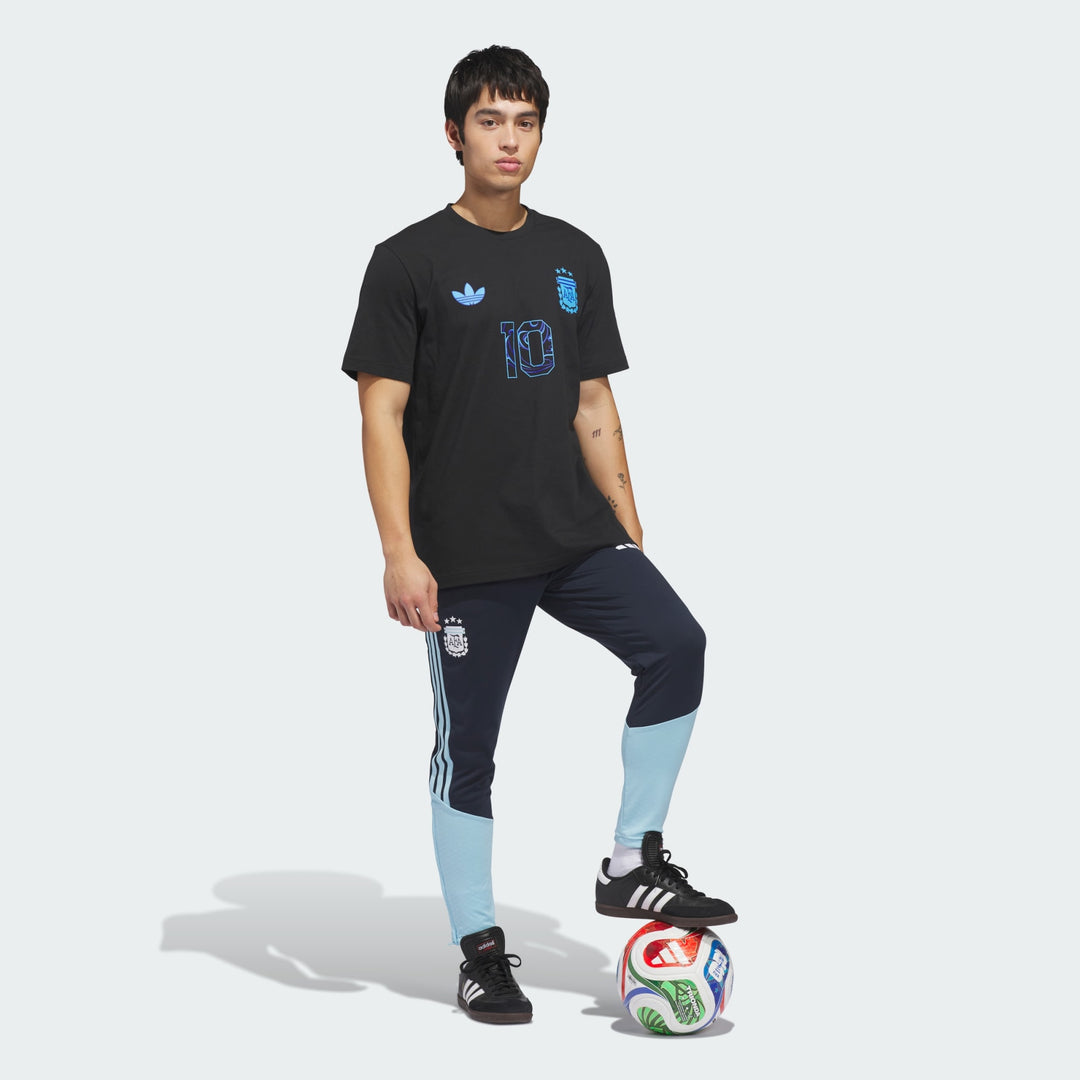 Adidas Messi Argentina Away Graphic Tee White – Men’s Soccer T-Shirt Casual Streetwear