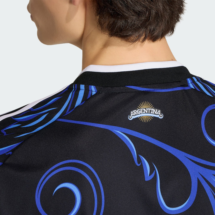 Adidas Argentina 2026 Away Jersey Black &amp; Blue – Men’s Soccer Jersey CLIMACOOL Slim Fit
