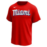 Men's Miami Marlins Nike City Connect Wordmark Drifit T-Shirt