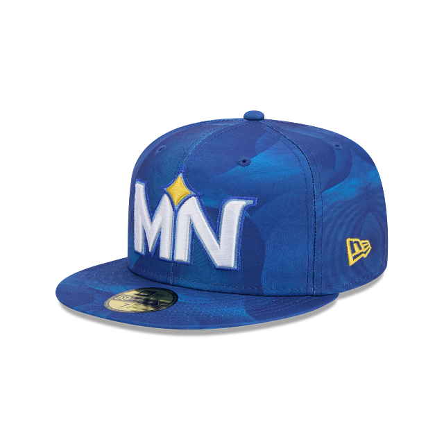 Minnesota Twins New Era City Connect 59FIFTY Fitted Hat – Blue Ripple Side Patch Cap for Men