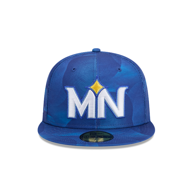 Minnesota Twins New Era City Connect 59FIFTY Fitted Hat – Blue Ripple Side Patch Cap for Men