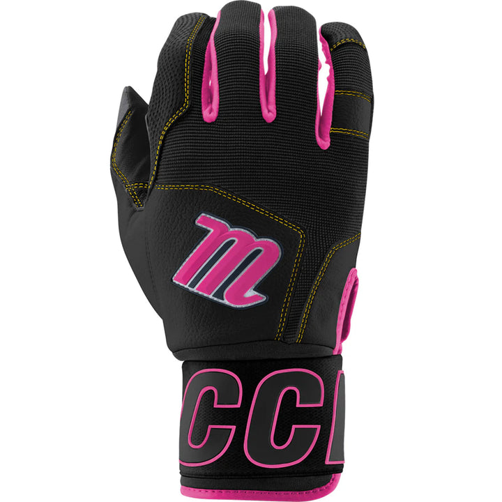 Marucci_BLACKSMITH_V2_Batting_Gloves_MBG2BKSM_Black/Pink