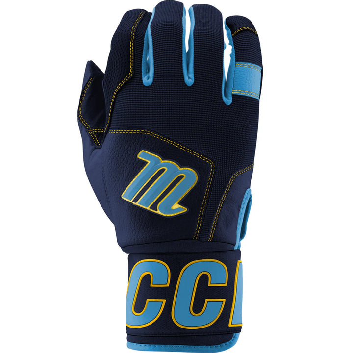 Marucci_BLACKSMITH_V2_Batting_Gloves_MBG2BKSM_Columbia Blue/Navy Blue