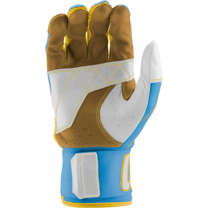 Marucci_BLACKSMITH_V2_Batting_Gloves_MBG2BKSM_Columbia Blue/Yellow1
