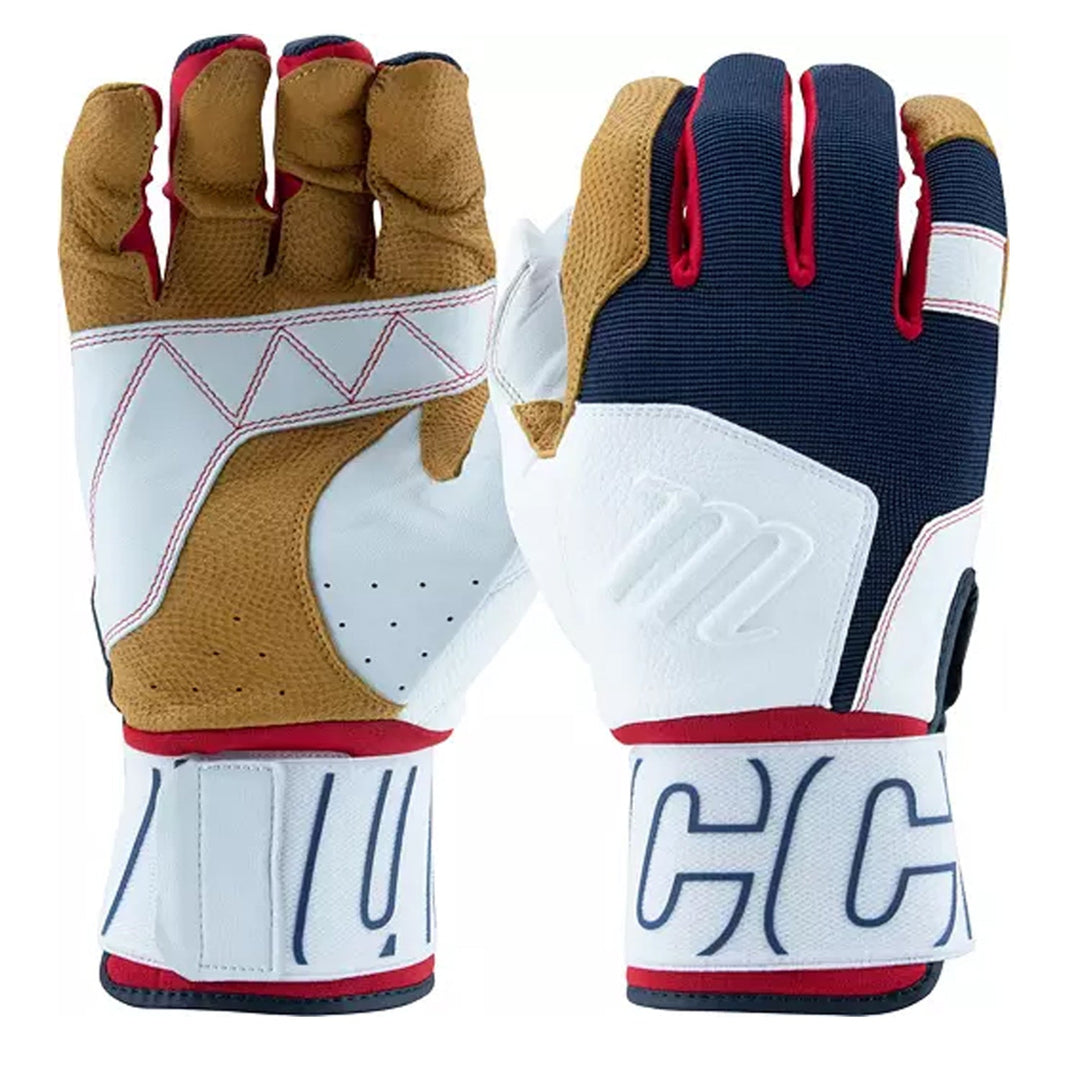Marucci Blacksmith Full Wrap Batting Gloves V2 - USA