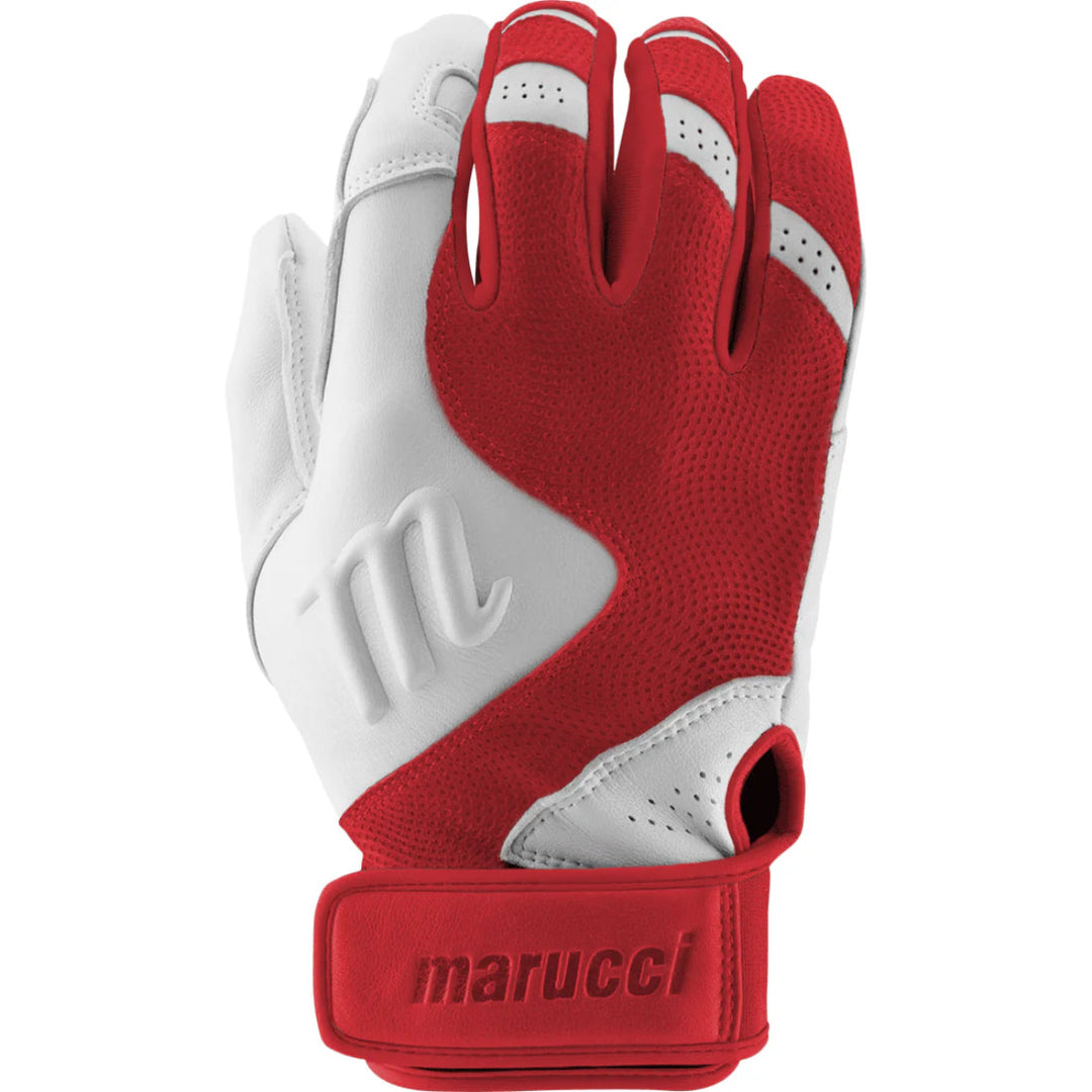 Marucci_LUXE_PRO_Batting_Gloves_MBG2LXP__Red/White