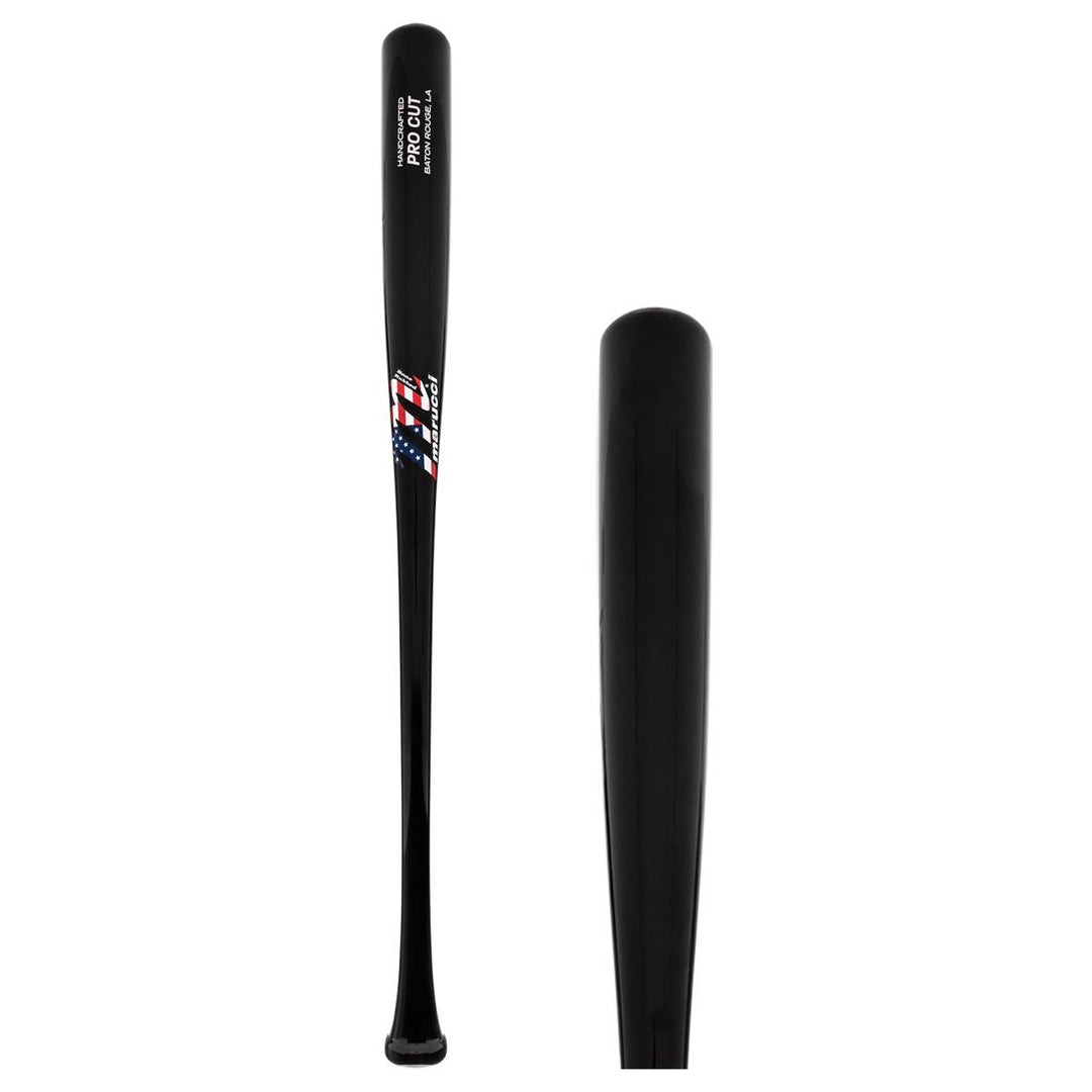 Marucci MBMPCUSA-31 Maple Wood Bat - Handcrafted Baseball Bat - Pro Model Bat - Black