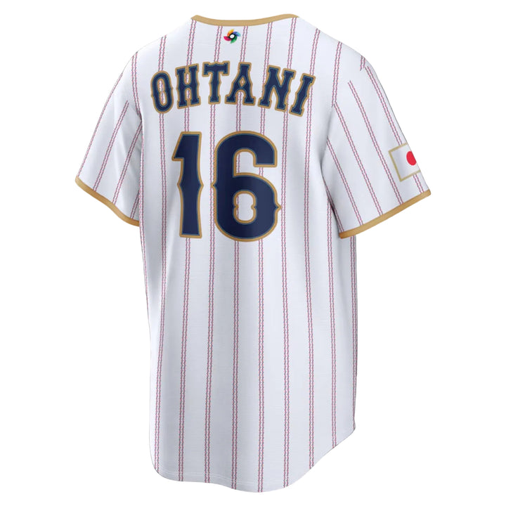 2026 WBC Japan Men's Nike Stadium Jersey – Ohtani 16 - Official Home White Edition