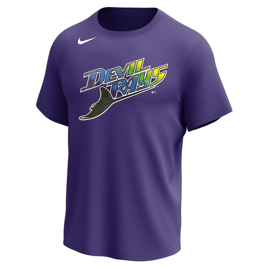 Nike Tampa Bay Devil Rays Adult Institutional Short Sleeve Cooperstown Crew Neck Tee - Court Purple / XL / Ready to ship Nike Tampa Bay Devil Rays Adult Institutional Short Sleeve Cooperstown Crew Neck Tee - Court Purple / XL / Ready to ship