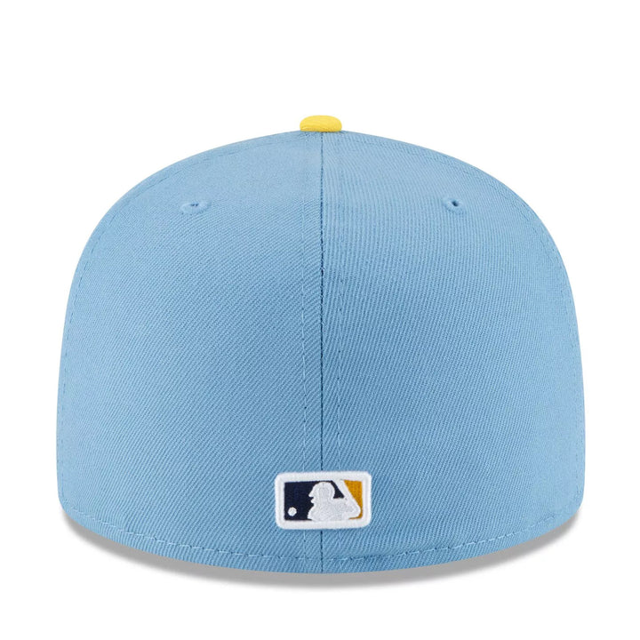 Milwaukee Brewers City Connect New Era 59FIFTY Fitted Hat – Light Blue & Navy Cap with MKE Embroidery