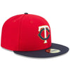 Minnesota Twins New Era Red/Navy Alternate 2 Authentic Collection On-Field 59FIFTY Fitted Hat