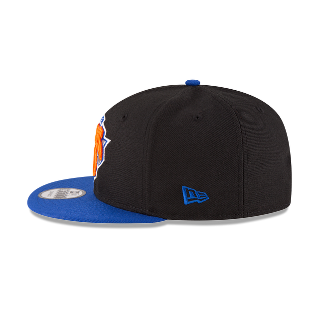 New York Knicks Flat Brim Snapback Hat – Official NBA Adjustable Cap | Black &amp; Blue