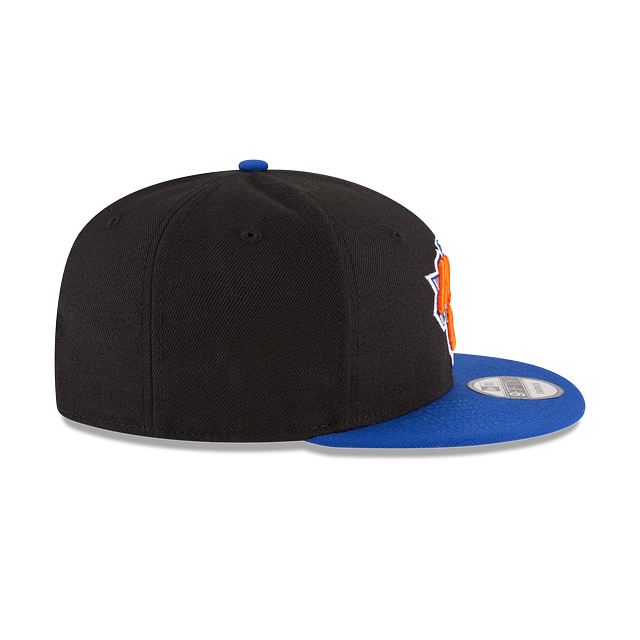 New York Knicks Flat Brim Snapback Hat – Official NBA Adjustable Cap | Black &amp; Blue