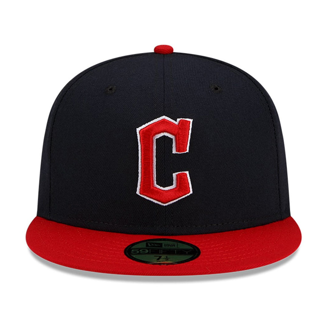 New-Era-59Fifty-Cleveland-Guardians-Home-Fitted-Hat-Dark-Navy-Scarlet-Red-2