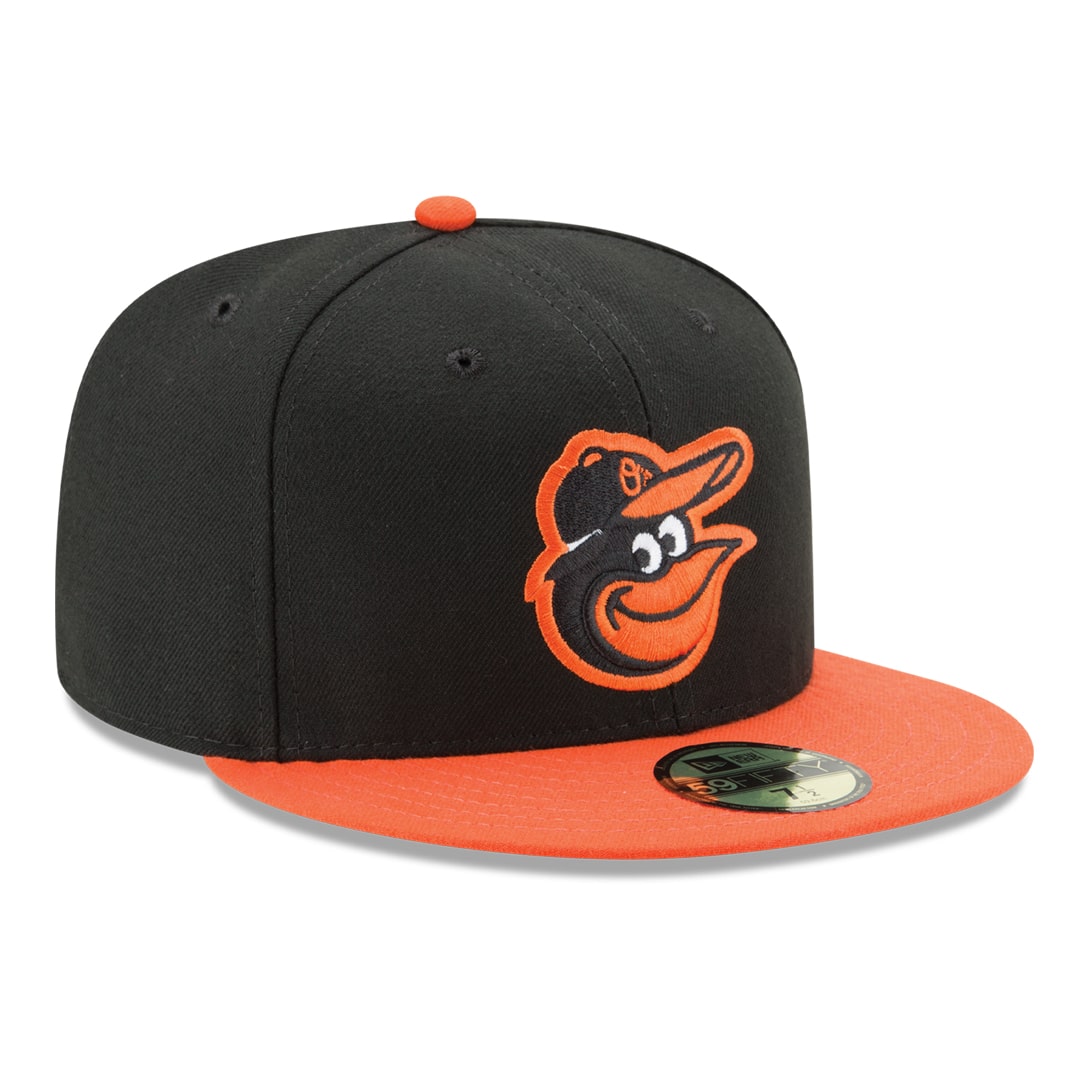 New-Era-Baltimore-Orioles-Road-Black-Orange-59FIFTY-Fitted-Hat-Right-Front