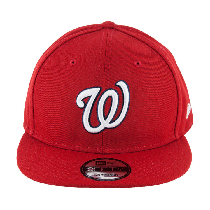 New-Era-Basic-Washington-Nationals-Game-Snapback-Hat-Red-Front