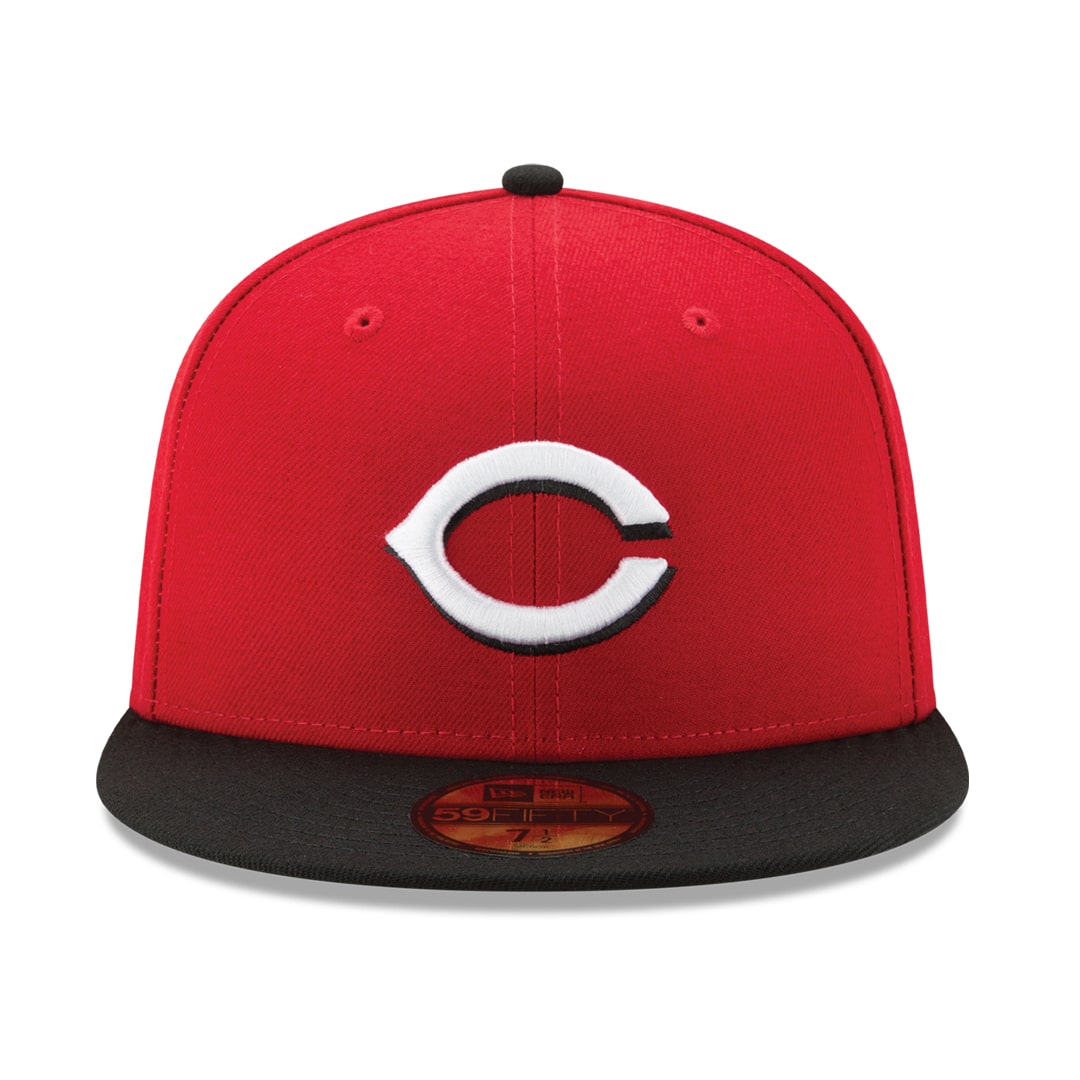 New-Era-Cincinnati-Reds-Road-Red-Black-59FIFTY-Fitted-Hat-Front