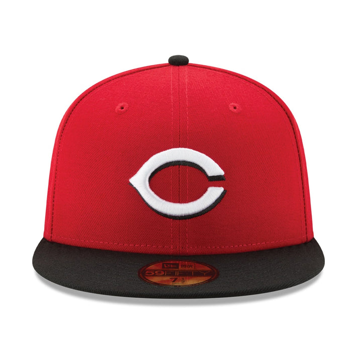 New-Era-Cincinnati-Reds-Road-Red-Black-59FIFTY-Fitted-Hat-Front