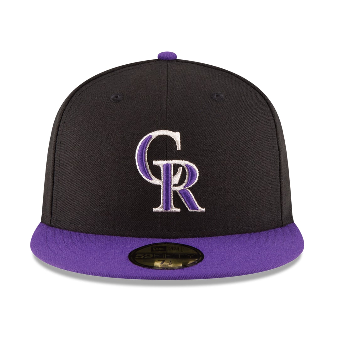 New-Era-Colorado-Rockies-Alternate-1-Black-Purple-59FIFTY-Fitted-Hat-Front