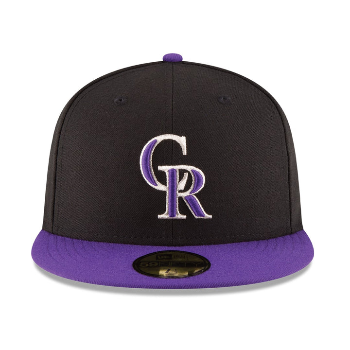 New-Era-Colorado-Rockies-Alternate-1-Black-Purple-59FIFTY-Fitted-Hat-Front
