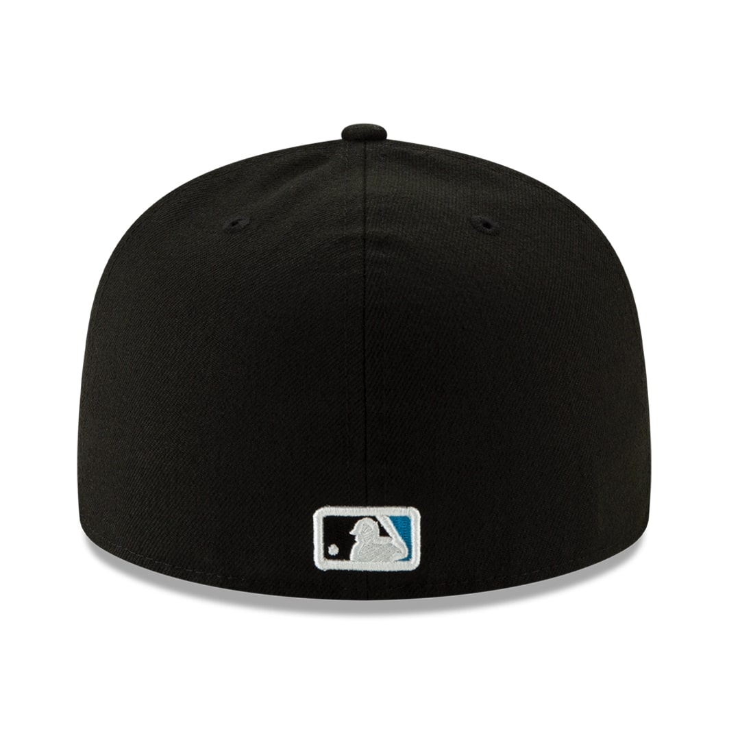 New-Era-Miami-Marlins-Game-Black-59FIFTY-Fitted-Hat-Back