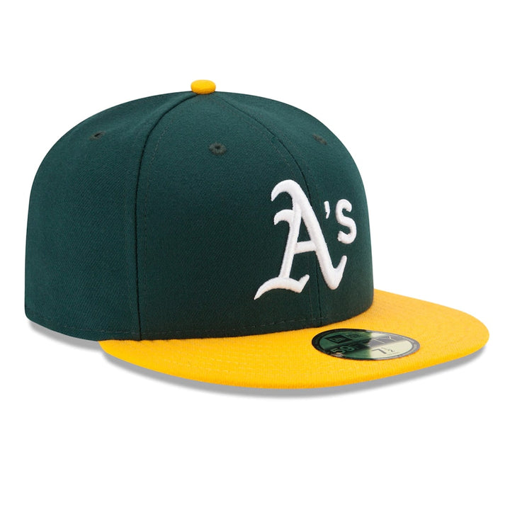 New-Era-Oakland-Athletics-Home-Green-Yellow-59FIFTY-Fitted-Hat-Right-Front
