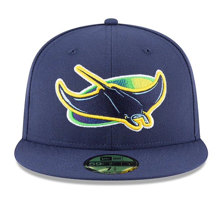 New-Era-Tampa-Bay-Rays-Alternate-1-Light-Navy-59FIFTY-Fitted-Hat-Front