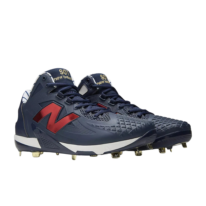 New Balance FuelCell Ohtani v1 Metal Baseball Cleats Navy Red MSHO5GO Elite Traction &amp; Energy Return