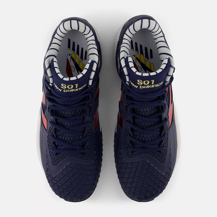 New Balance Ohtani 1 Men’s FuelCell Metal Baseball Cleats – Navy &amp; White Performance Cleats - MSHO1LC