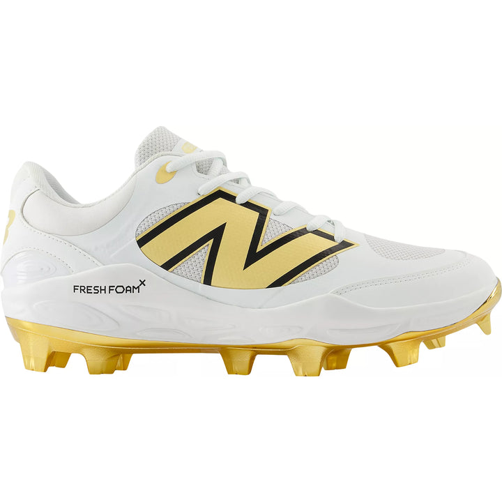 New Balance Fresh Foam 3000v7 Molded Cleats – Black/White (PL3000)