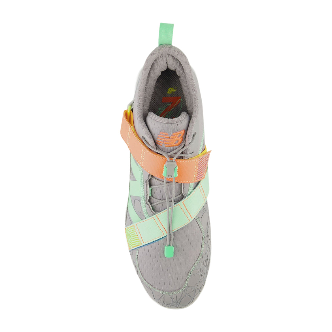 New Balance FuelCell Lindor COMPv2 Baseball Cleats Gray / Orange - (LLINDLS2)3