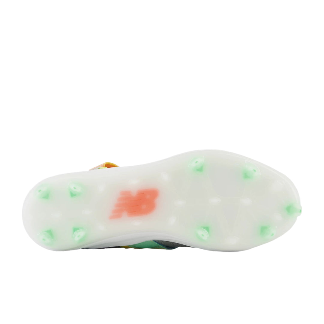 New Balance FuelCell Lindor COMPv2 Baseball Cleats Gray / Orange - (LLINDLS2)5