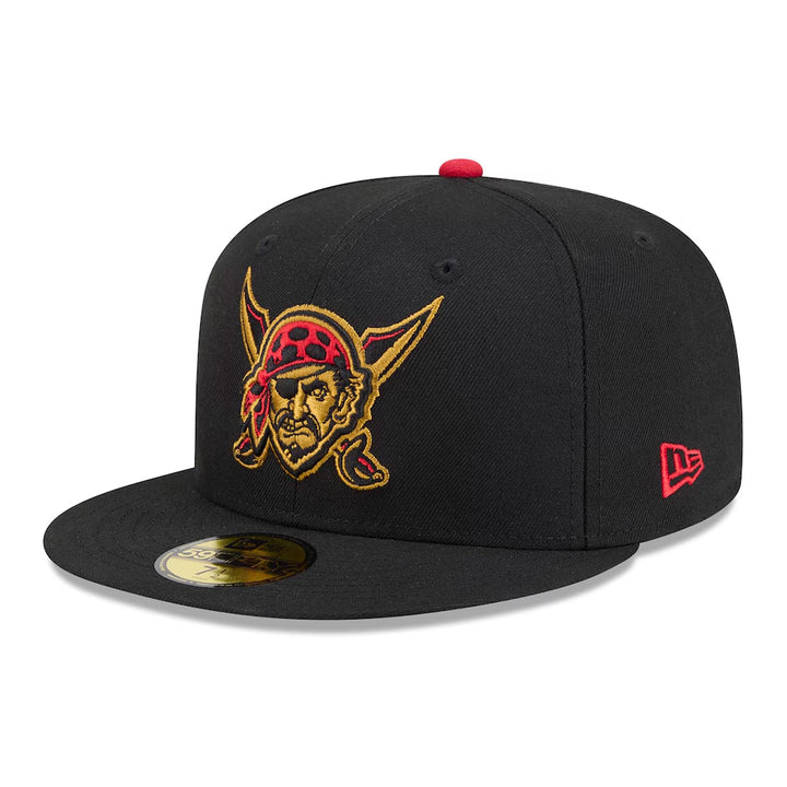 New Era 59FIFTY 2026 City Connect Pittsburgh Pirates Alternate Fitted Hat Black Gold Red