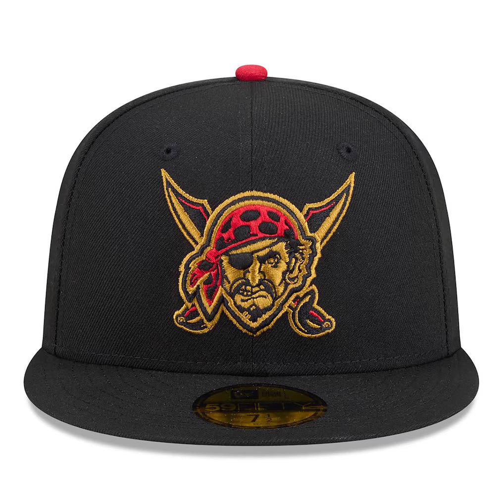 New Era 59FIFTY 2026 City Connect Pittsburgh Pirates Alternate Fitted Hat Black Gold Red