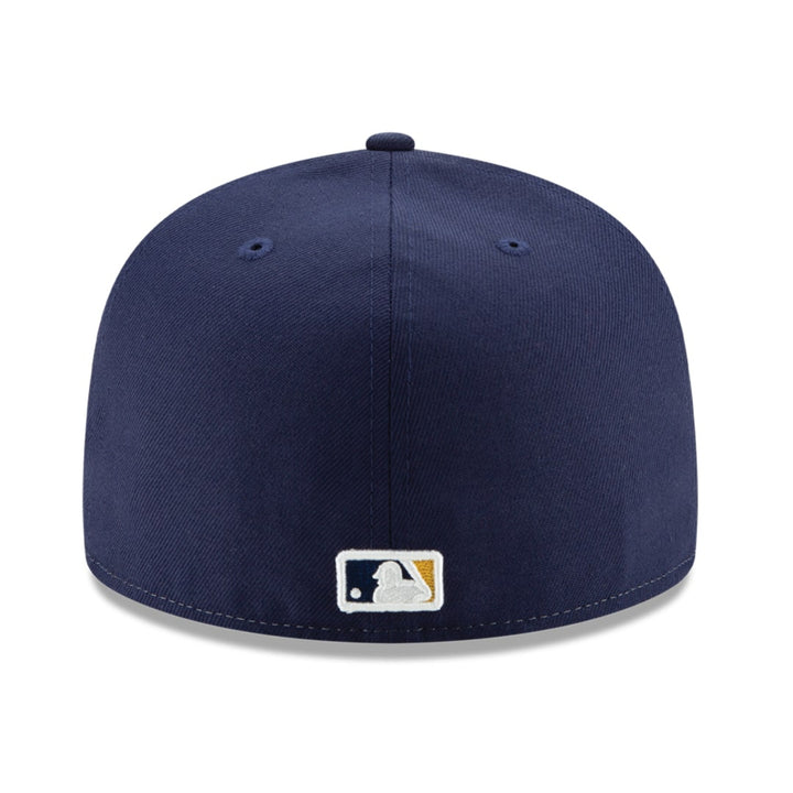 New Era 59FIFTY Milwaukee Brewers Alternate Authentic Collection On-Field Fitted Hat – Navy/Yellow.2