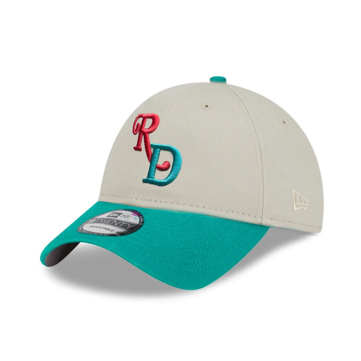 New Era 9FORTY FEDRED República Dominicana Adjustable Hat - Stone / Teal2