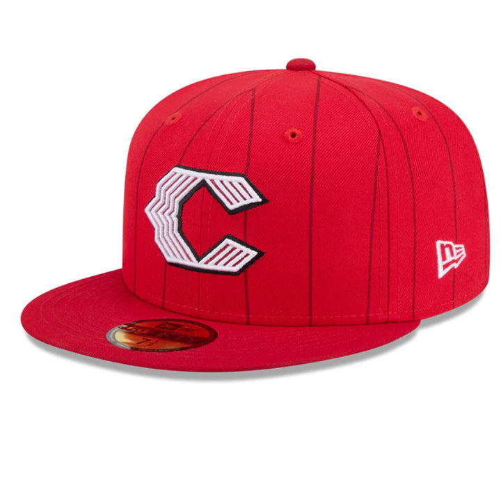 New Era Cincinnati Reds 2026 City Connect 59FIFTY Fitted Cap Red – Authentic MLB Fitted Hat with Pinstripe Design
