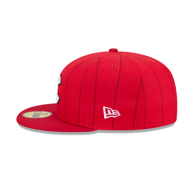 New Era Cincinnati Reds 2026 City Connect 59FIFTY Fitted Cap Red – Authentic MLB Fitted Hat with Pinstripe Design