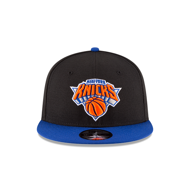 New York Knicks Flat Brim Snapback Hat – Official NBA Adjustable Cap | Black &amp; Blue