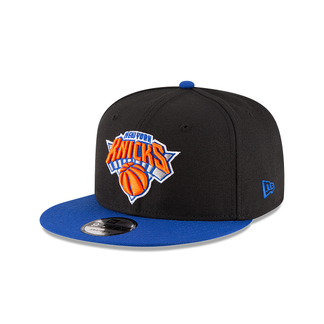 New York Knicks Flat Brim Snapback Hat – Official NBA Adjustable Cap | Black &amp; Blue