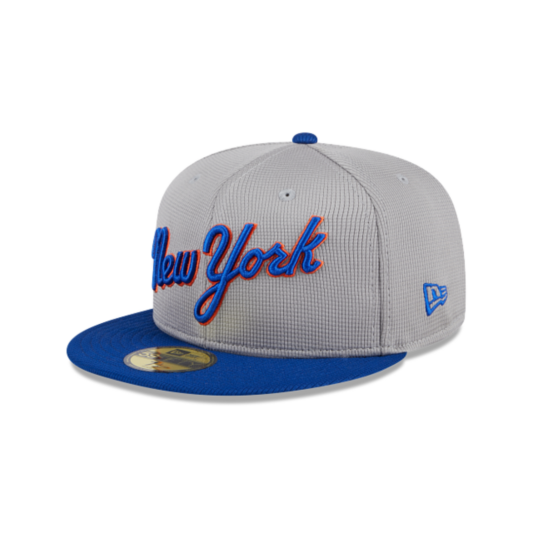 New York Mets New Era Batting Practice 59FIFTY Fitted Hat - Road