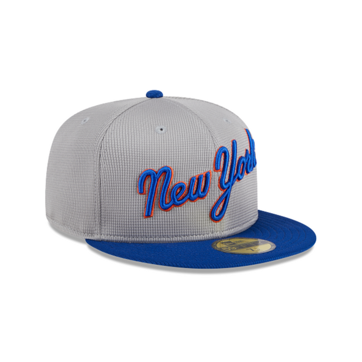 New York Mets New Era Batting Practice 59FIFTY Fitted Hat - Road1